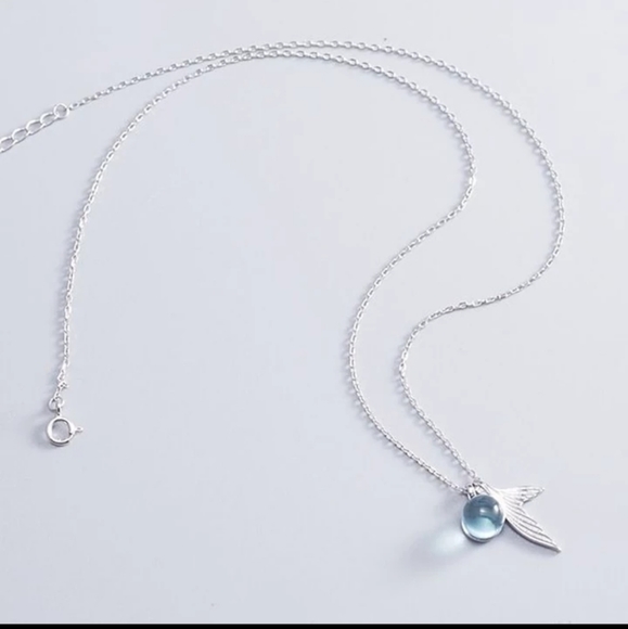 Sterling Silver S925 Mermaid Tail Necklace - Picture 13 of 13